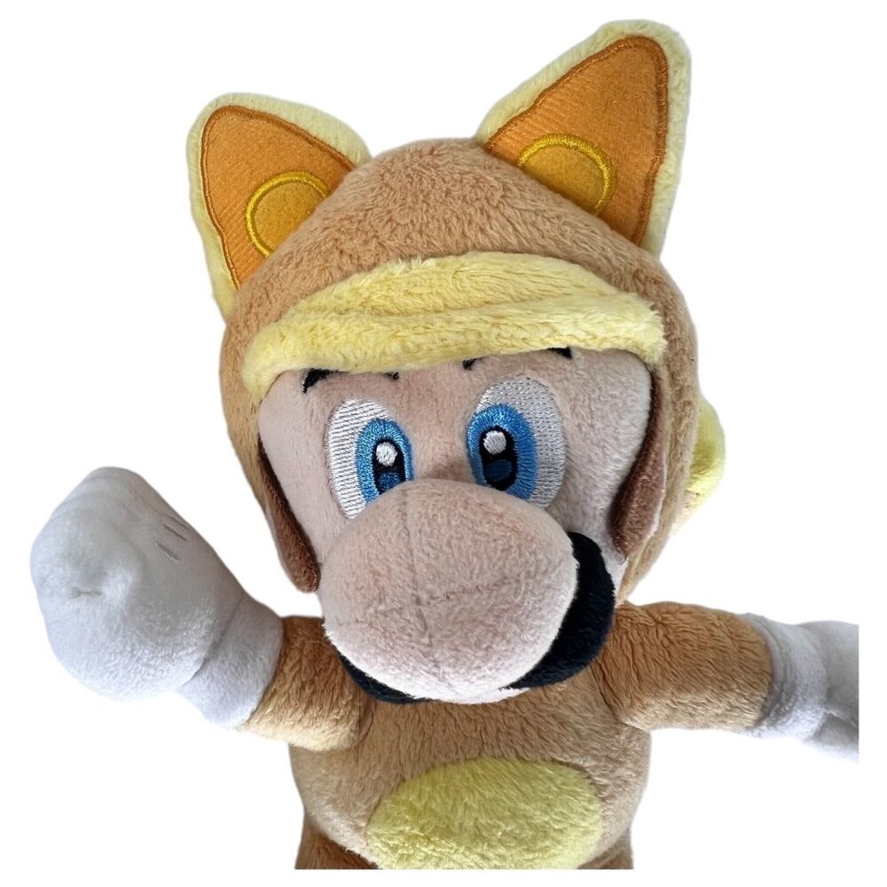 Super Mario 3D Land Kitsune Tanooki Luigi Plush Toy 7” Mario 2013 Stuffed Animal - Picture 2 of 9
